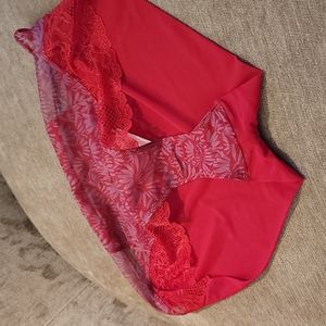 Panache Berry Burst sheer support panties
